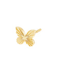 14k gold butterfly earrings