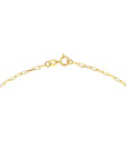14k gold paperclip chain necklace