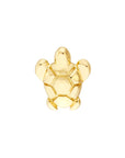 gold turtle stud earrings