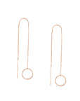 gold circle earrings