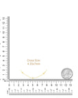 14k gold cross necklace measurements