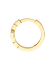 14k gold huggie hoop earrings
