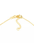 Elegant 14K Solid Gold Beaded Foot Bracelet with Lobster Clasp