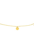 Minimalist 14k solid gold ankle bracelet