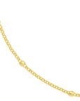 gold beaded necklace