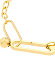 14k gold paperclip bracelet