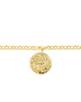 14k gold coin bracelet