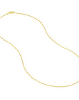 14K yellow gold sparkle chain with twisted design for women