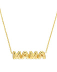 real gold Mama pendant necklace for women