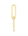 gold paper clip earrings