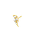 lightning bolt stud earrings