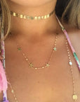 14k gold star necklace