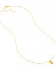 gold dog tag necklace