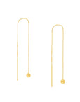 14k gold threader earrings