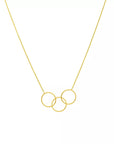 gold circle necklace