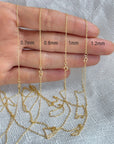 Elegant 14k gold rope chain with spring ring clasp - minimalist jewelry for her