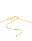 14k solid gold heart necklace