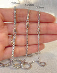 white gold chain necklace
