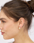 gold hoop earrings