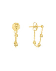 gold chain earrings