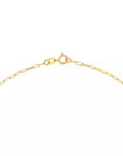14k gold paperclip chain necklace