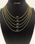 gold link chain necklace