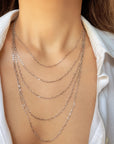 14k gold paperclip necklace 18 inch