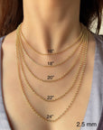 solid 14 karat gold chain