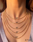 gold chain link necklace