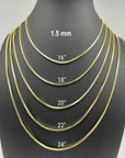 10k yellow gold necklace