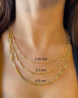 10k gold chain necklace