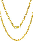 10K-14K Yellow Real Gold Olympia Twisted Link Chain Necklace, Gold Link Chain Necklace, Gold Chain Link Necklace, 10K Gold Chain For Women, 14K Gold Chain For Women, 10K Gold Necklace For Women, 14K Gold Necklace For Women, Thin Gold Necklace, Thick Gold Necklace, Chunky Gold Necklace, Dainty Gold Necklace, Delicate Necklace, Layering Necklace, Minimalist Necklace