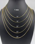 yellow gold necklace chain