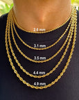 gold rope chains for men
