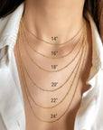 real gold necklace for women