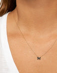 gold butterfly necklace