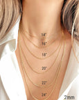10k gold chain necklace