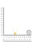 women's gold compass pendant