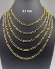 14k gold figaro link chain