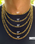 men's figaro link chain