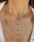 10K 14k Gold Chain For Women
