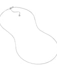 14k white gold adjustable chain