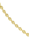14k puffed mariner chain