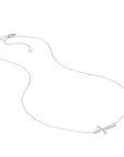sideways cross necklace