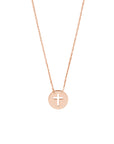 14k gold cross necklace