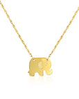 gold elephant necklace