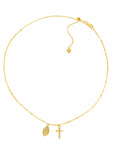 gold cross choker