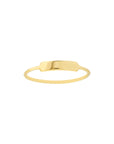 Real 14K Solid Gold Bar Ring