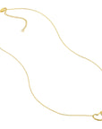 double heart diamond pendant