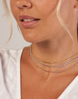 beaded chain choker